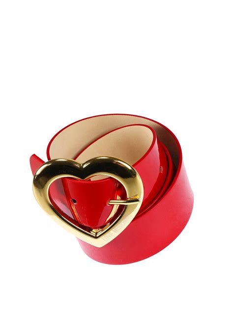 moschino heart belt